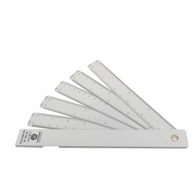 Escalimetro Trident Bolso Portátil 15 cm EB5 Lamina PVC mini