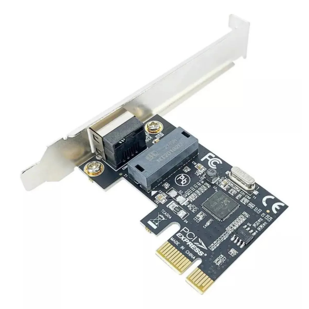 Placa De Rede Gigabit Pci-e Rj45 Para Microcomputadores