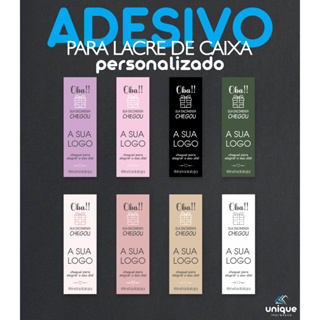 Adesivo Personlizado - Lacre de Caixa - Etiqueta Embalagem em Oferta na Shopee