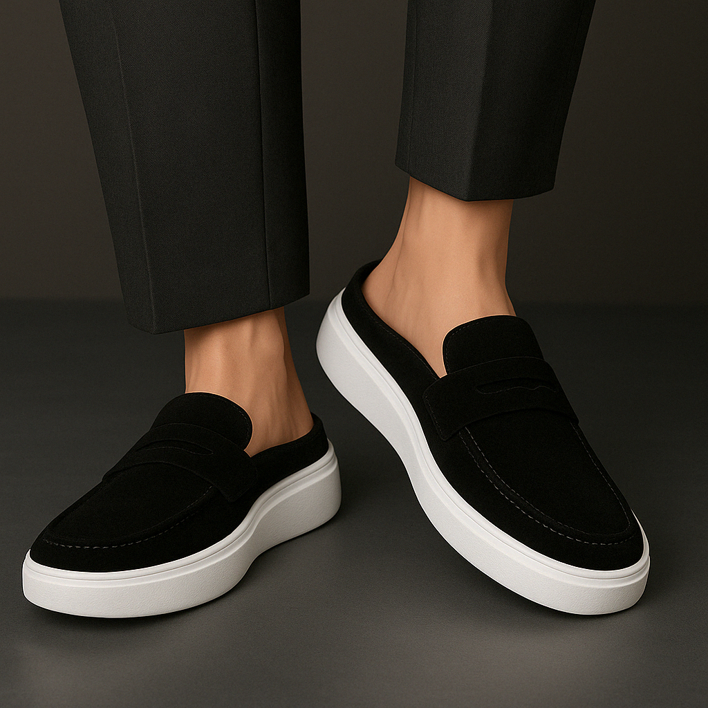 Sapatos Mule Masculino Slip On Moda Casual