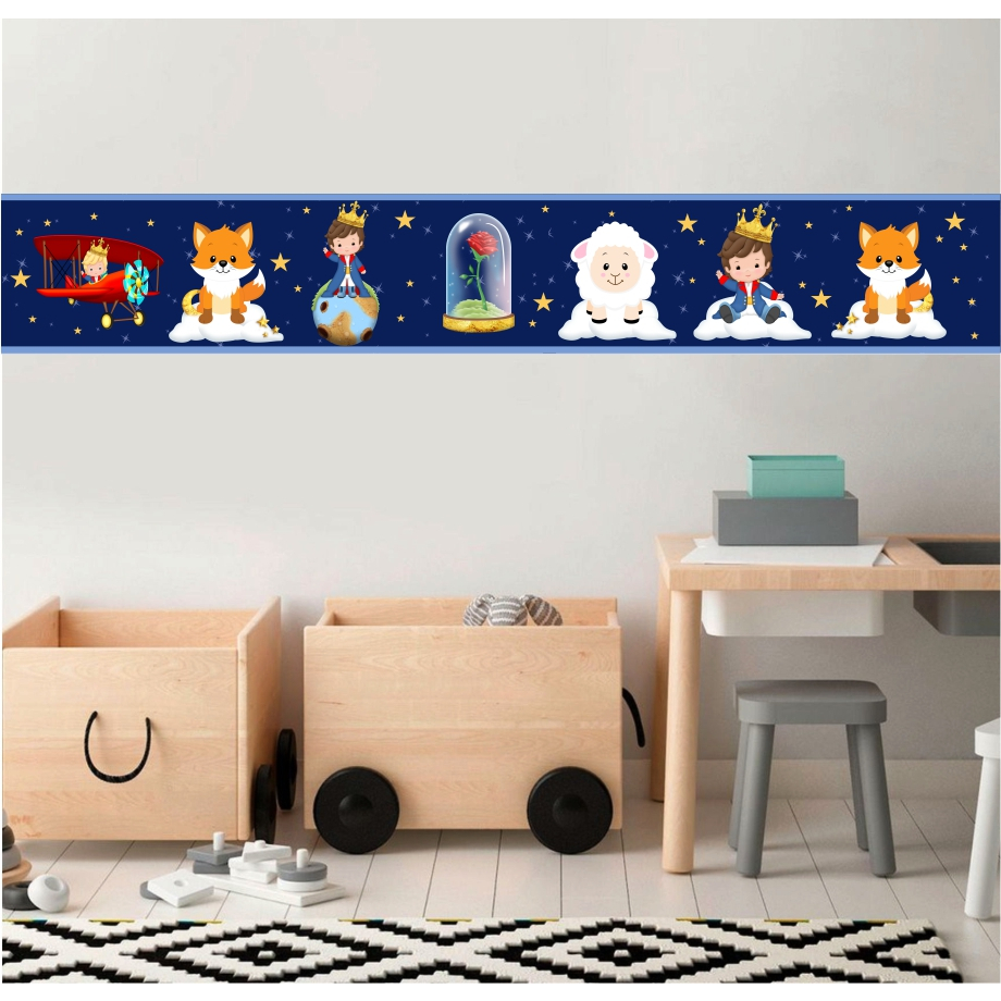 Faixa Adesiva Decorativa O pequeno príncipe  - Papel de Parede Quarto Infantil e de Menino pequeno príncipe