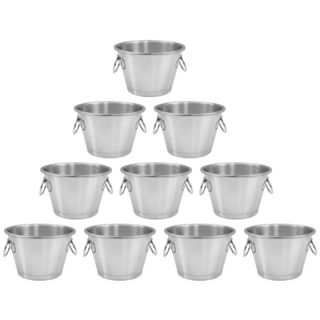 Kit Buffet Restaurante 10 Balde Gelo Premium Aluminio 1 Litro em Oferta na Shopee