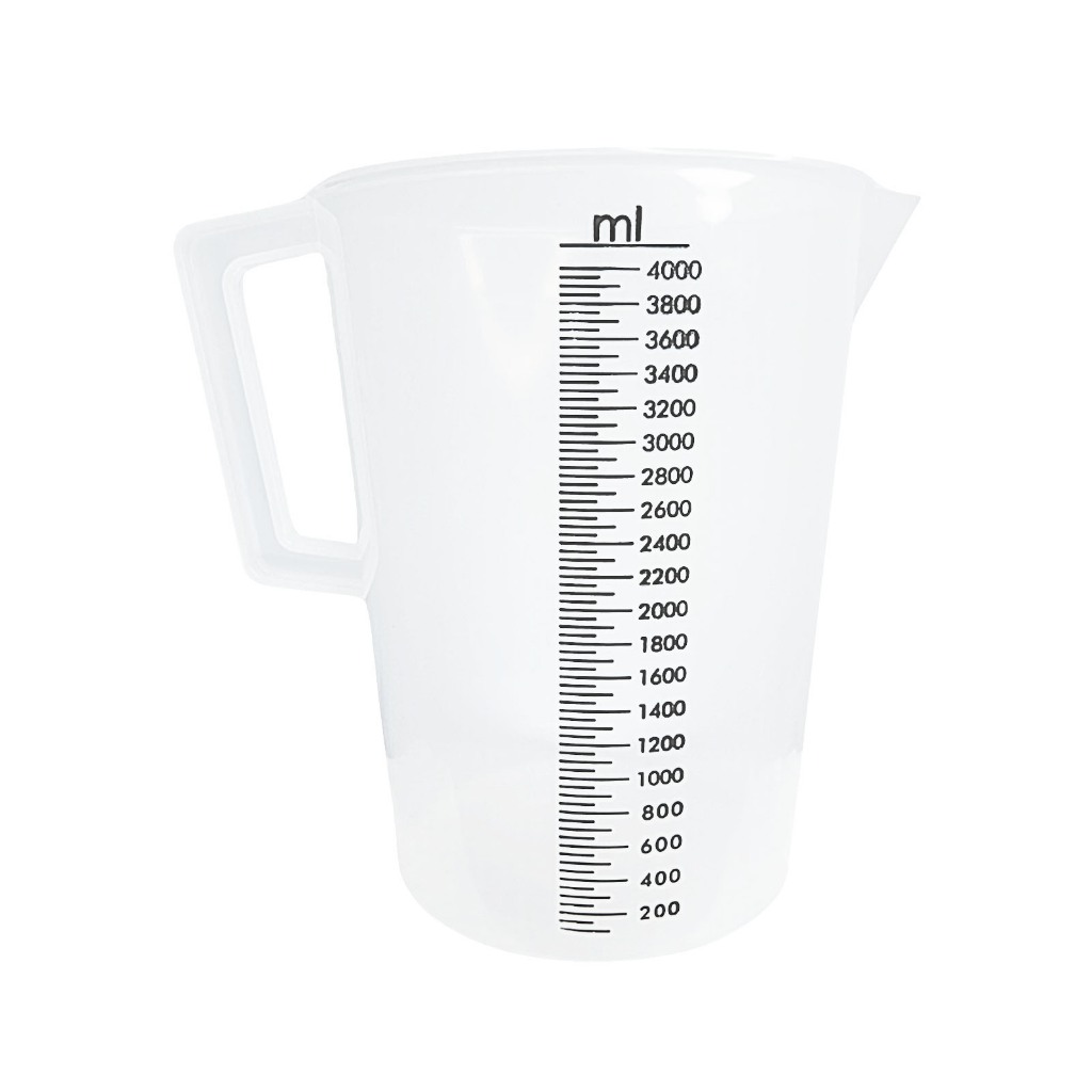 Jarra Calibradora Copo Medidor Dosador Alto Relevo 4 Litros