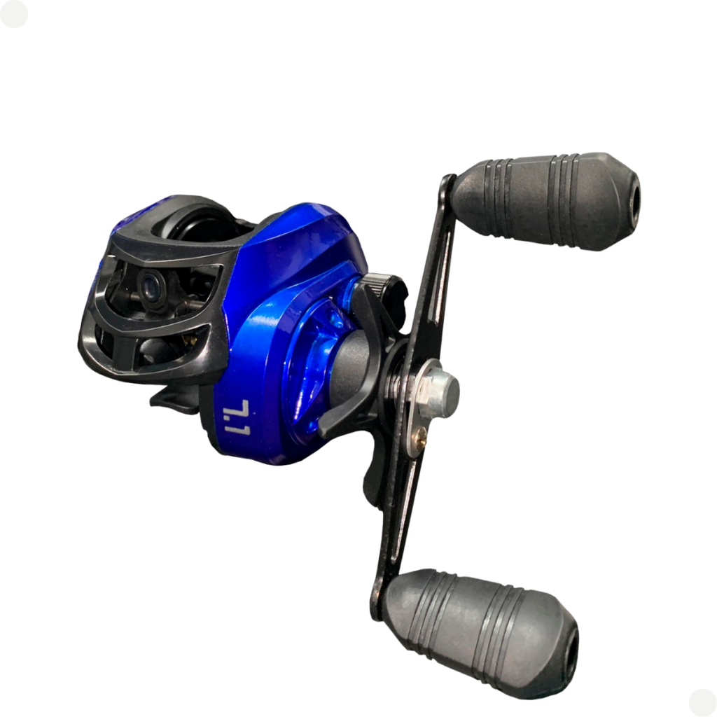 Carretilha De Pesca 7.1:2 Rolamentada 5kg Profissional Carretel Lado Esquerdo Com Trava Magnetica