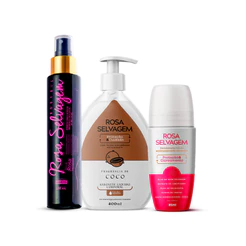 Kit Sabonete Líquido Coco + Óleo + Desodorante Clareador