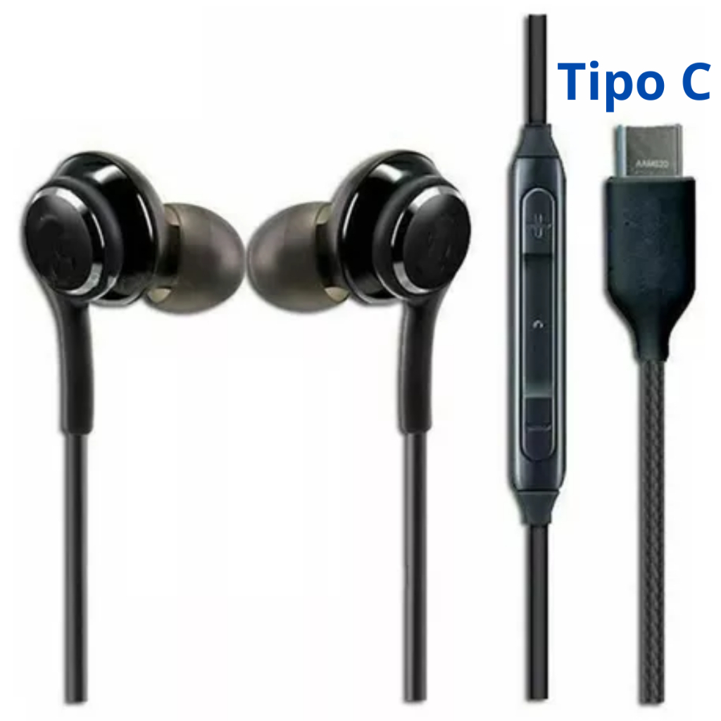 Fone de Ouvido Tipo C Xiaomi POCO X6 POCO X7 Pro M53 M54 A53 A54 A55 A73 A74 S20+ S21 Fe S22 Plus S23 S24 Fone Tipo C - Miniatura 2
