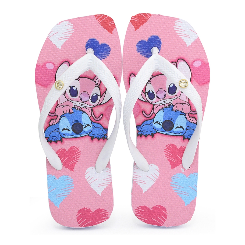 Chinelo Feminino Infantil Personagem Divertidos Chinelo Macio Leve Confortavel