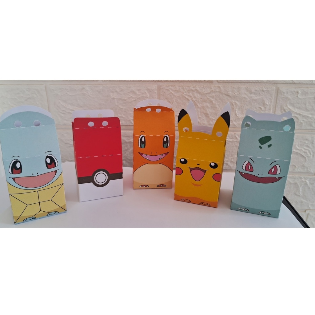 15 Caixas Milk Podemon lembrancinha festa caixinhas personalizados do Pokemon caixa personalizada aniversário Pokemon