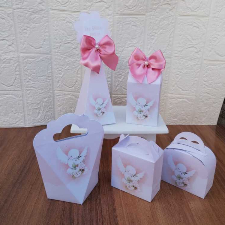 PEGUE E MONTE - Kit Festa Personalizados BATISMO/BATIZADO/DIVINO Lembrancinhas Caixinhas para Aniversário