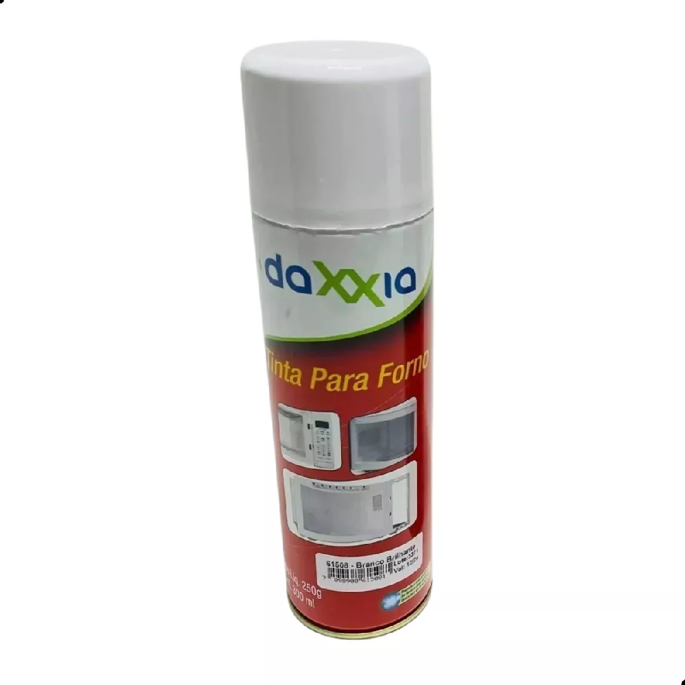 Tinta Spray Branca Atoxica Daxxia p/ Microondas Interno e Externo Antiferrugem Alta Resistência