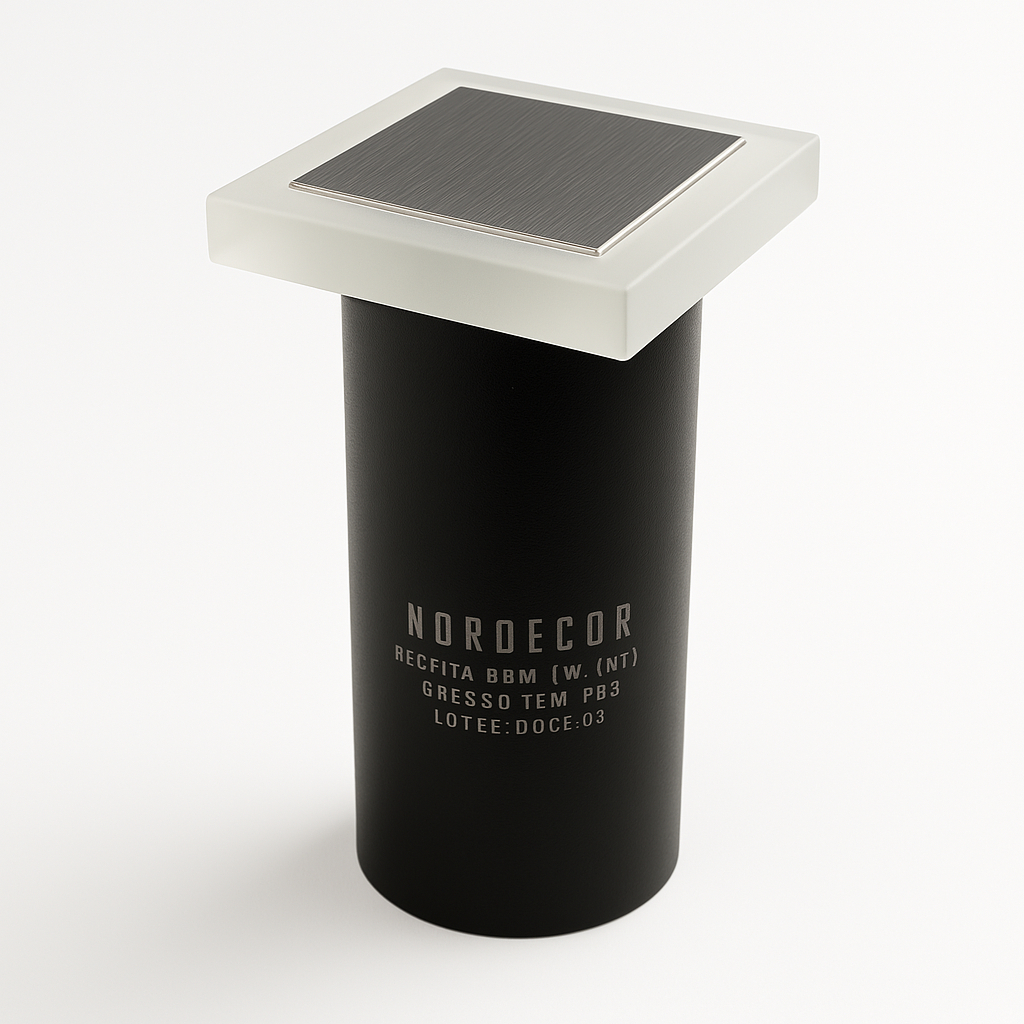Luminária Embutida Solo Quadrada Nordecor Pazo 1W 3000K IP67 Bivolt Cinza Jardim Piso Externo