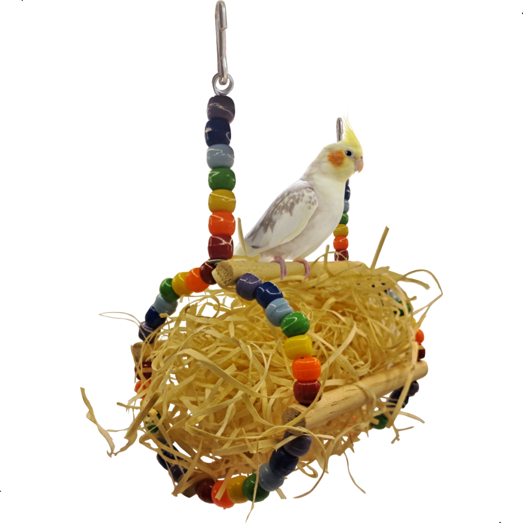 Puxa Palha, Antiestresse - Brinquedo para Calopsita Arco Iris, Periquito, Agapornis