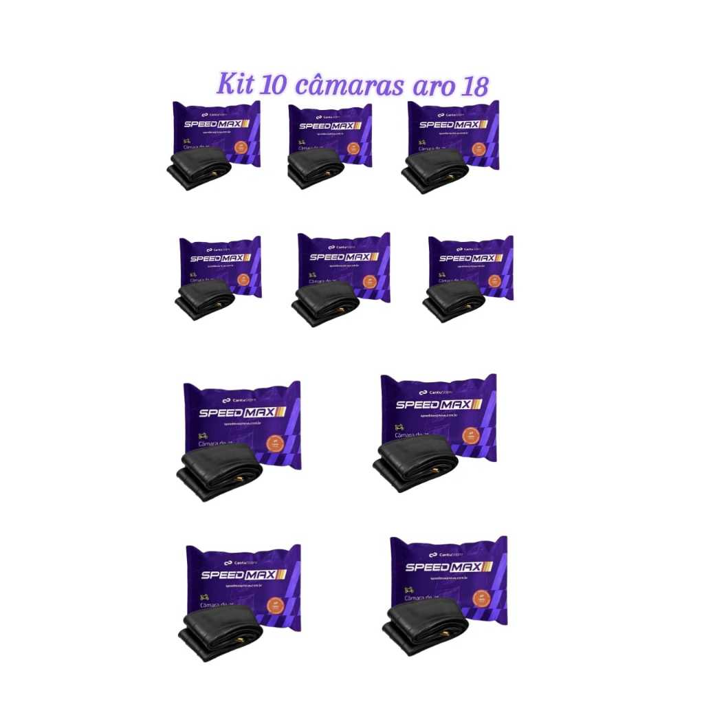 CAMARA DE AR SPEED MAX ARO 18 KIT 10 UNID
