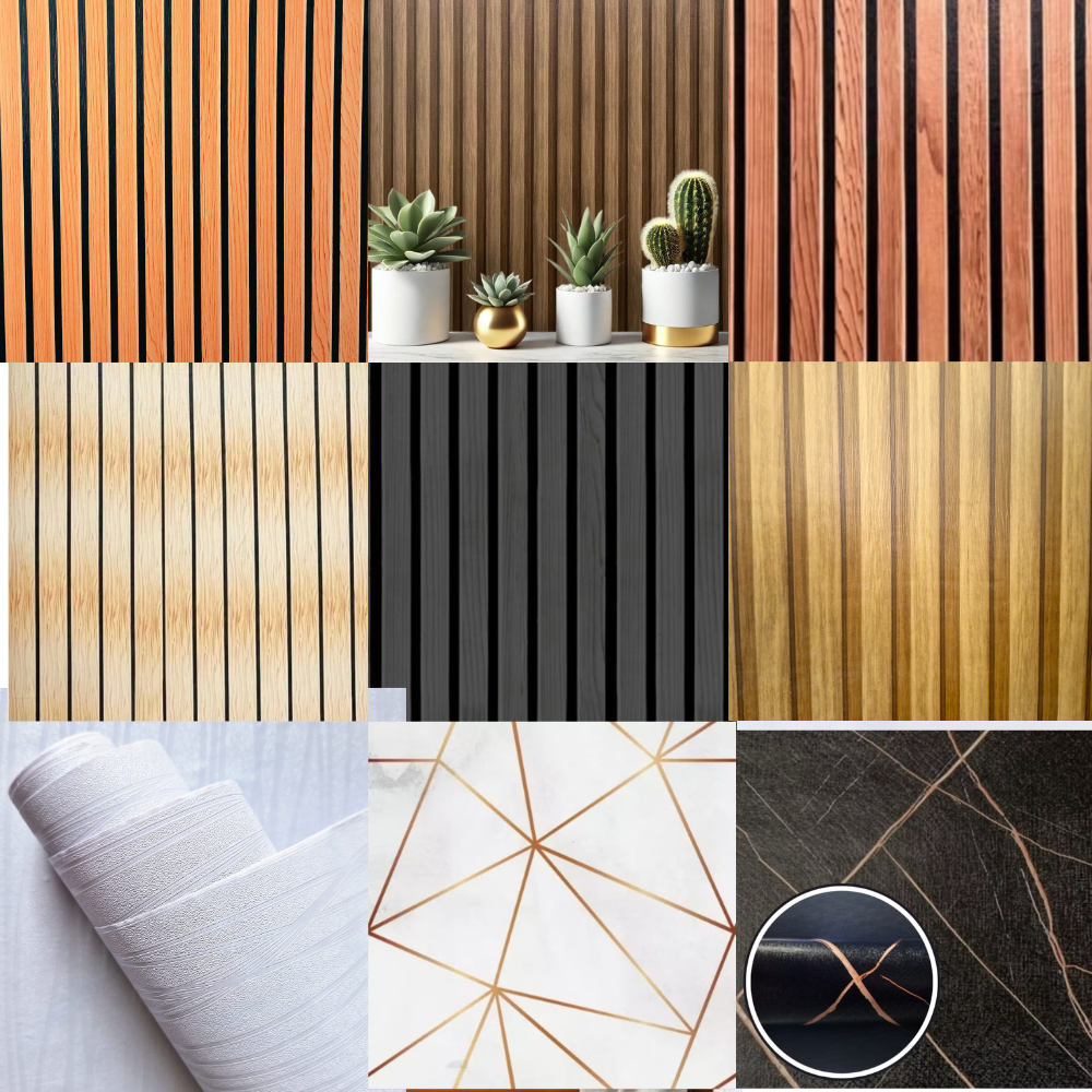 Papel de Parede 10 x 045 Metros Madeira Ripado Efeito 3D Lavável Auto Adesivo Sala Quarto Cozinha em Oferta na Shopee