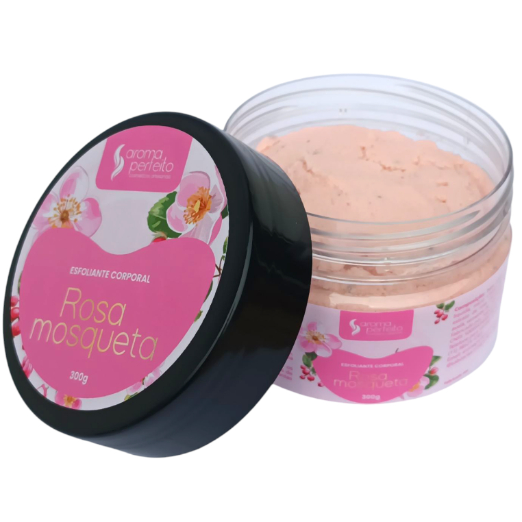 Esfoliante Corporal de Rosa Mosqueta 300g em Oferta na Shopee