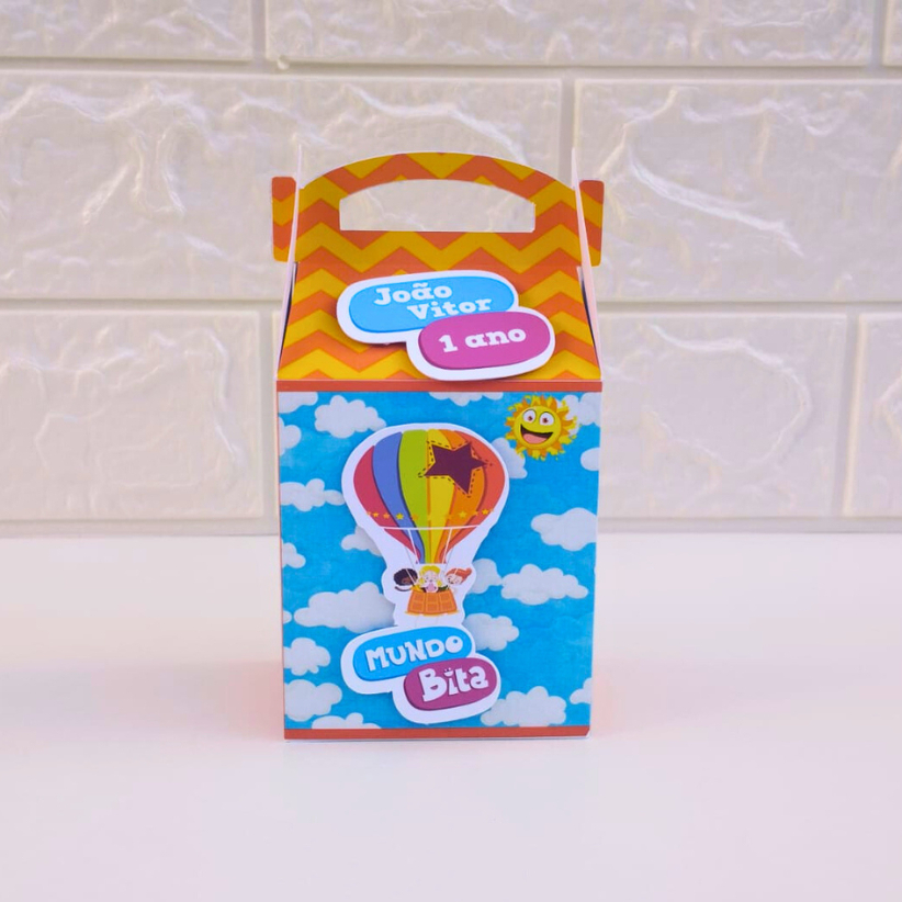 Caixa Maletinha Mundo Bita | Lembrancinhas | Personalizados | Festa Infantil | Kit Festa | Lembrancinha de aniversario