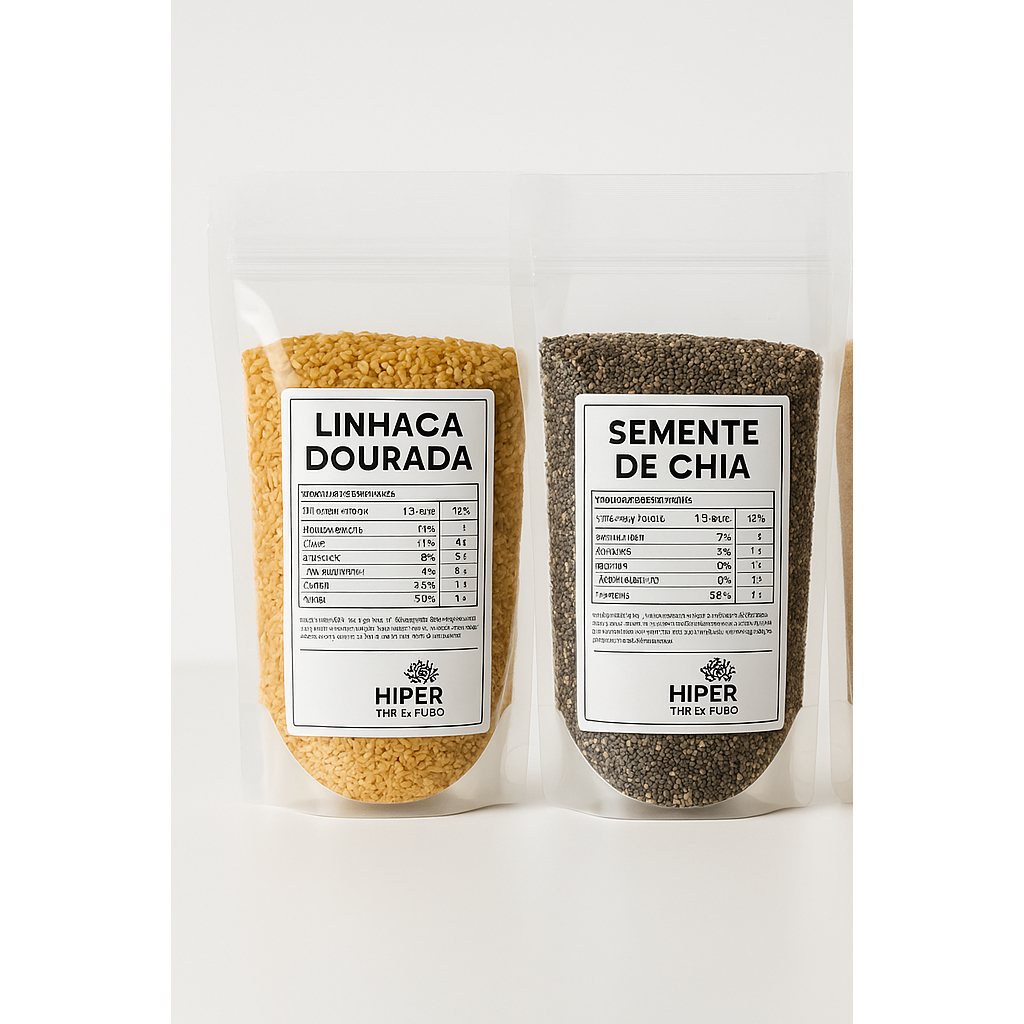 Semente de Chia + Linhaça Dourada 250grs cada em Oferta na Shopee