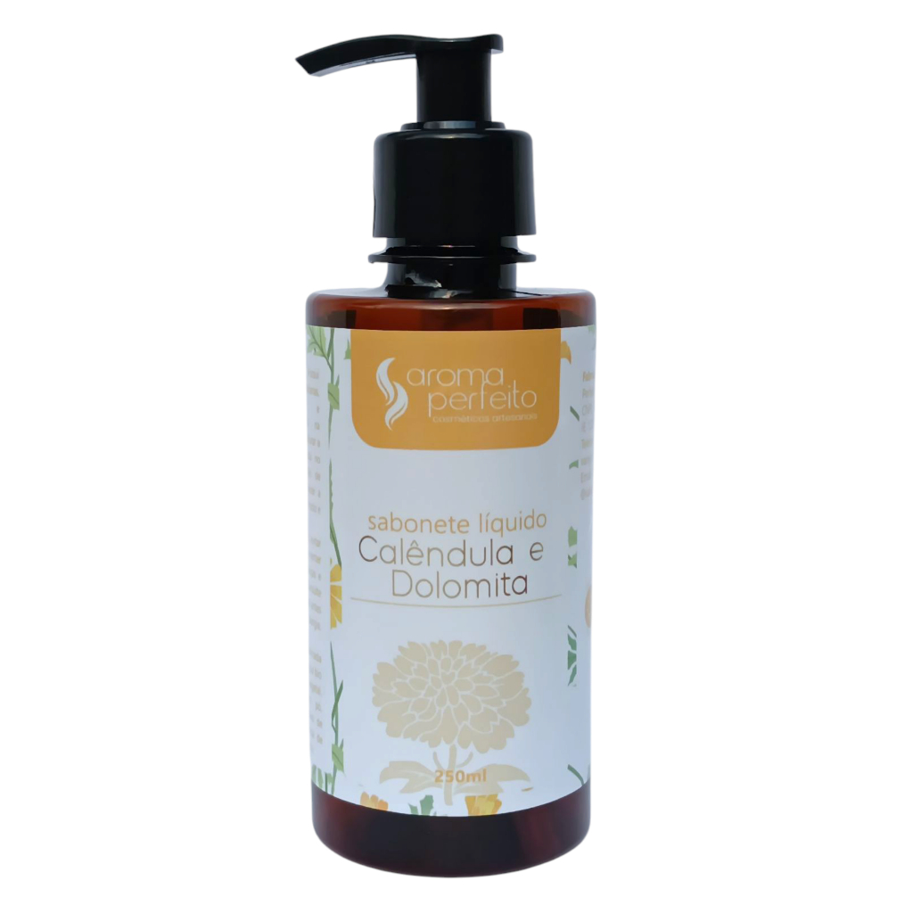 Sabonete líquido Antiacne com calêndula e dolomita 200ml em Oferta na Shopee