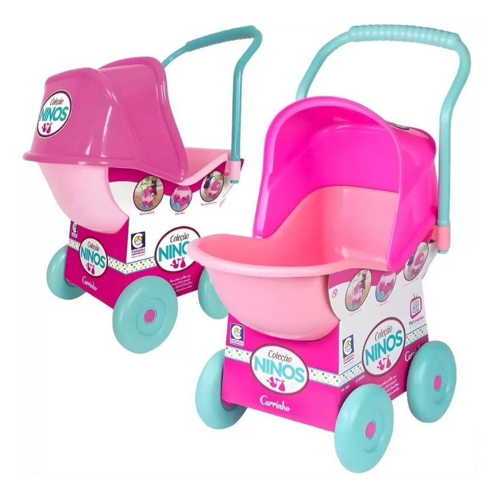 Carrinho De Boneca Bebê Ninos Alive Reborn Cotiplas Brinquedos em Oferta na Shopee