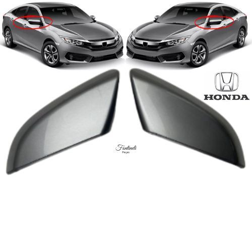 Capa Retrovisor Honda Civic G10 2017 A 2023 Cinza Iridium