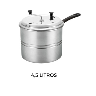 Panela Pipoqueira Em Aluminio Polido 4,5 Litros em Oferta na Shopee