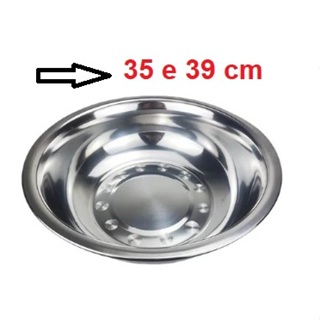 Bacia Em Aço Inox Reforçada Alimentos, Saladas em Oferta na Shopee