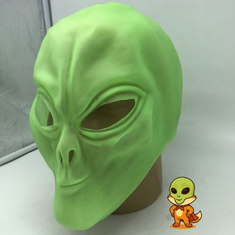 Máscara ET Alien Alienígena de Látex Verde para FESTAS, HALLOWEEN em Oferta na Shopee