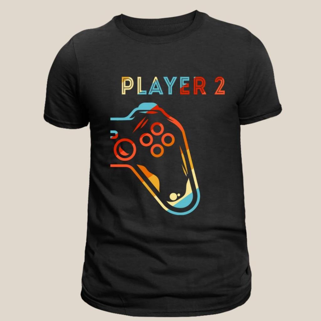 Camiseta T-Shirt Unissex Player 1 ou Player 2 ou Player 3 ou Player 4 Gamer Playstation Xbox Infantil Adulto Plus Size — imagem 2 de 2