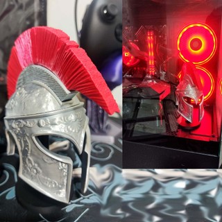 Capacete Esparta Espartano Decoração para computador enfeite gamer