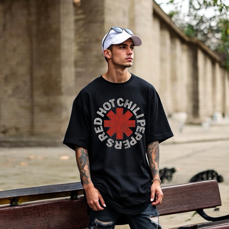 Camiseta Oversized Rock Unissex | Estampa Banda Alternativa Anos 90 Streetwear