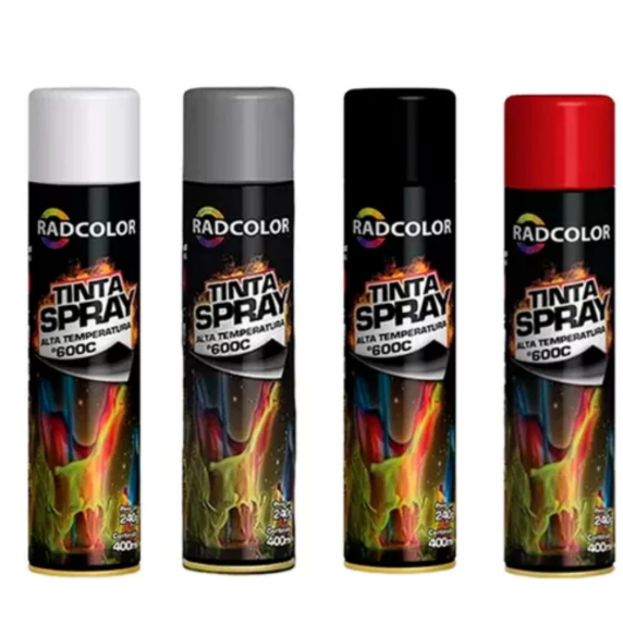 Tinta Spray Alta Temperatura - Pintura Resistente a Calor e Temperatura em Oferta na Shopee