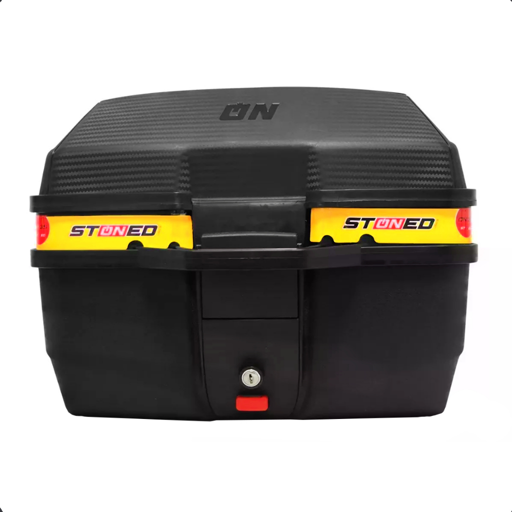 Bau Moto Bauleto Stoned 35 Litros C/ Base Universal Traseiro
