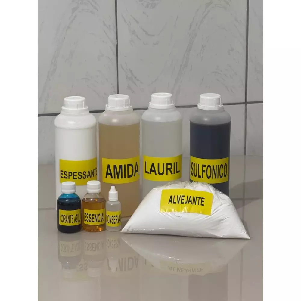 KIT PARA FABRICAÇÃO DE SABÃO LIQUIDO FLORAL OMMO- 100L