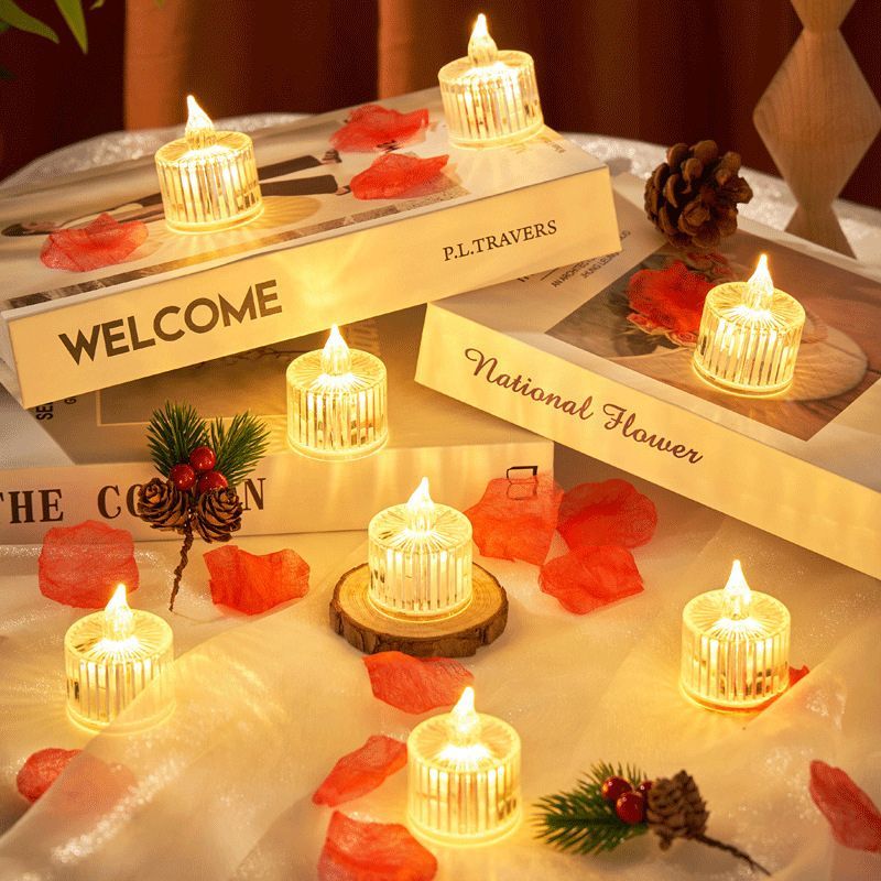 10 Kit Led Eletrônica Decorativa Velas Luz Promoção