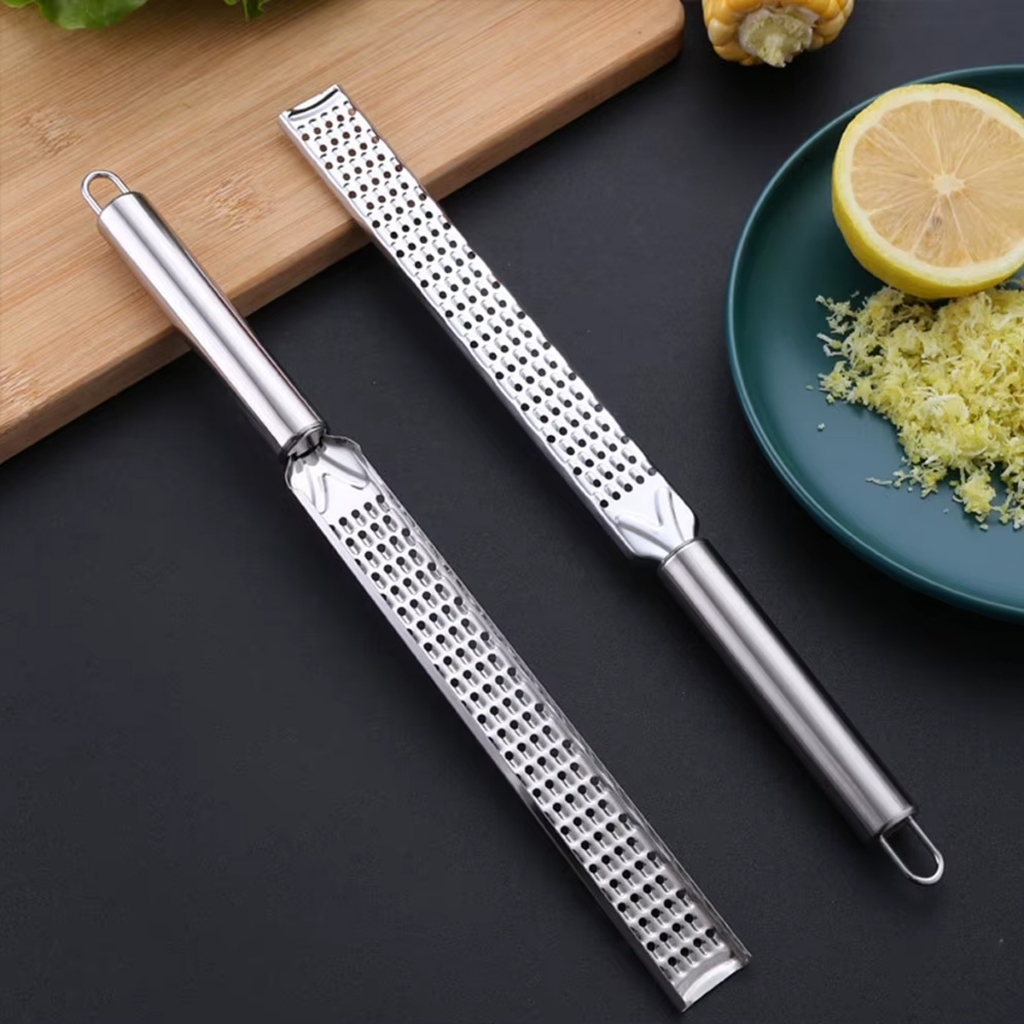 Ralador de Aço Inox Profissional – Raspas Finas de Frutas Cítricas e Queijo