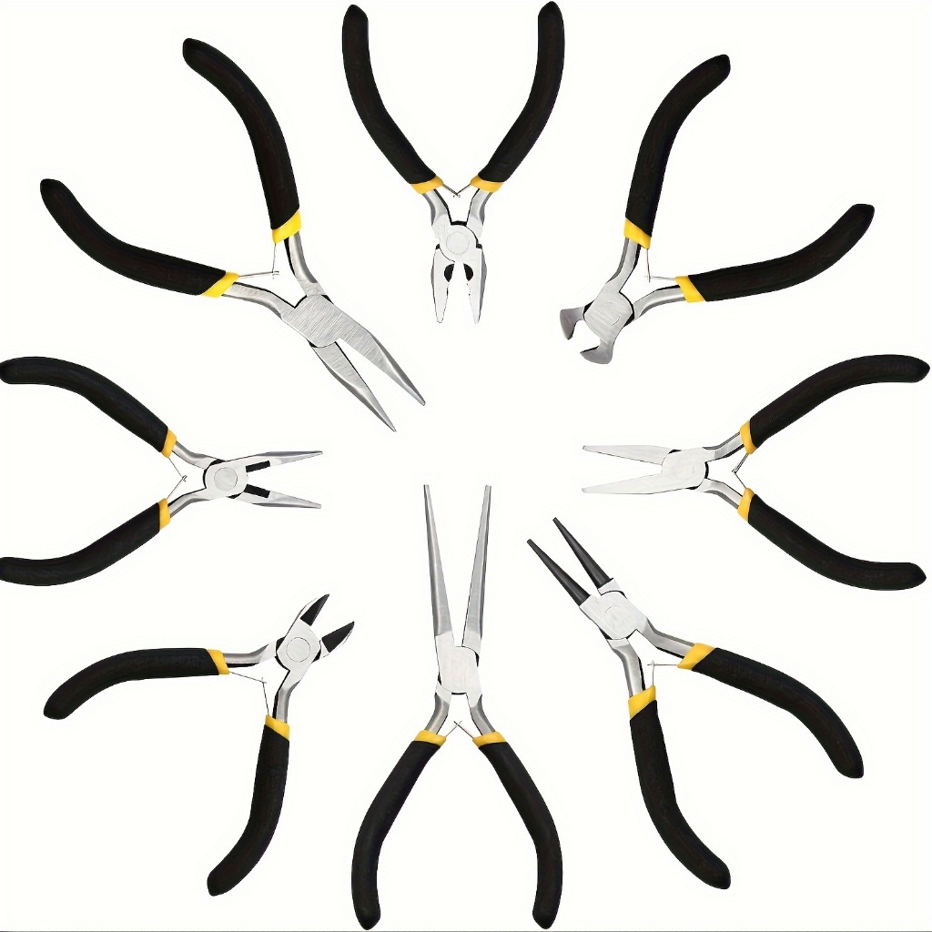 Kit 8 Jogo de Alicates p/ Corte Eletrônico Artesanato & Bijuterias