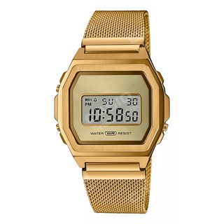 Relógio Feminino Digital Octágono Pulseira de Esteira em Metal Dourado Prata Rosé Moda Mulher em Oferta na Shopee