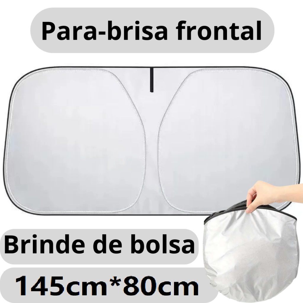 Protetor Solar para Para-brisa de Carro – Painel Refletivo Universal com Proteção UV