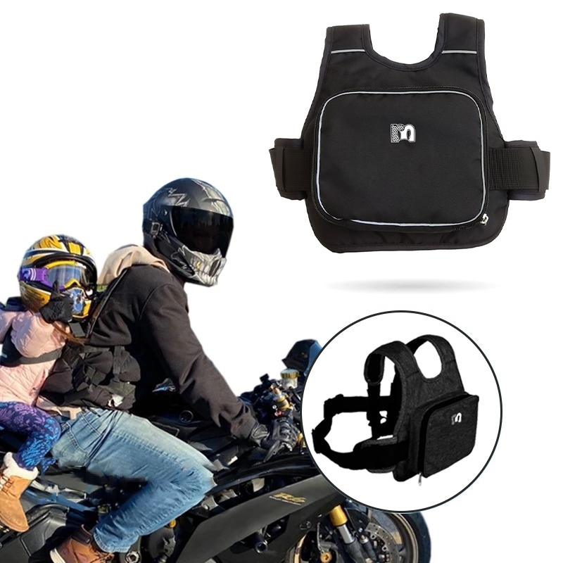 Colete Cinto De Segurança Infantil Para Andar Moto Criança Arnês de bolsa de armazenamento portátil em Oferta na Shopee