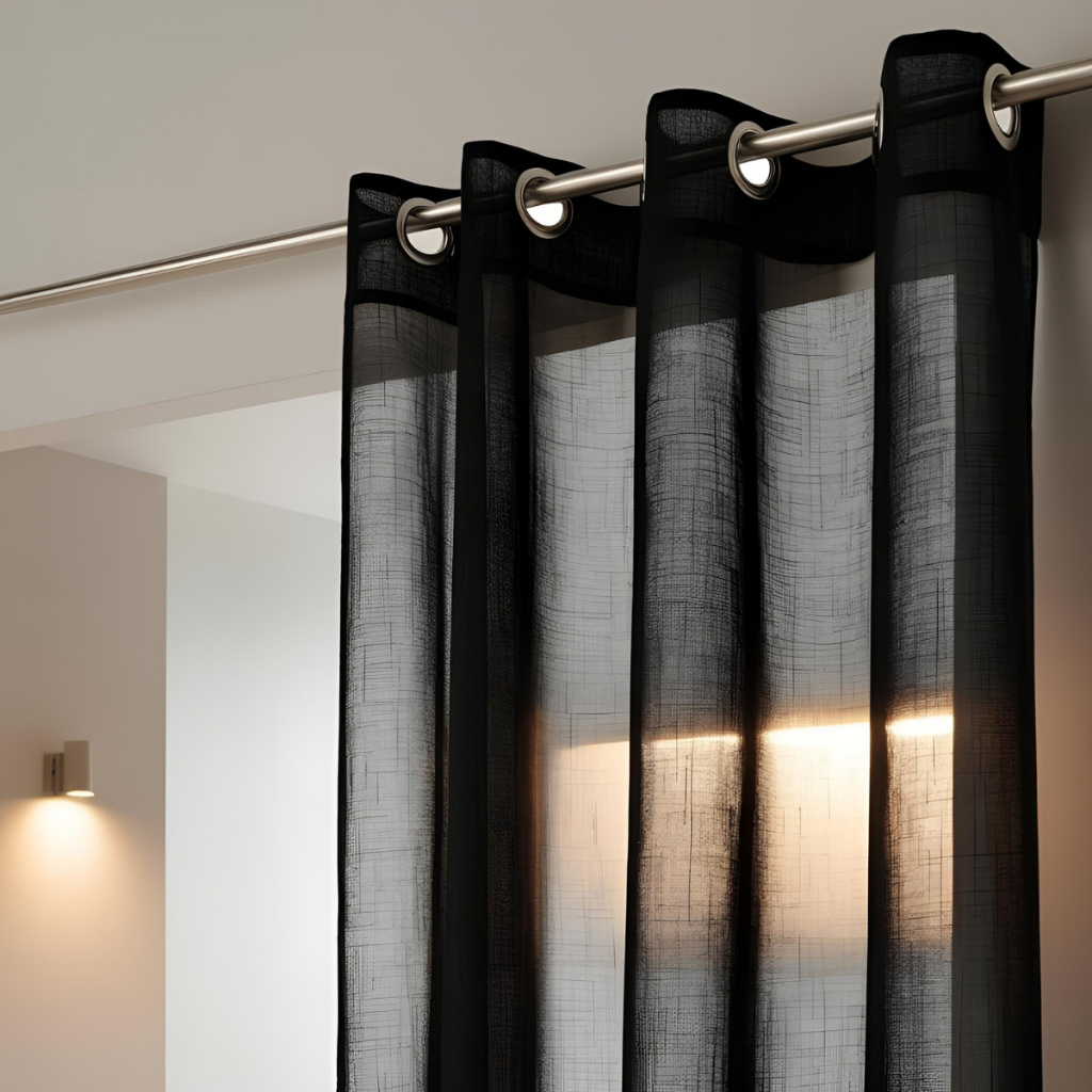 Cortina Voil Gaze de Linho sem Forro 2m de Largura para Varão em Oferta na Shopee