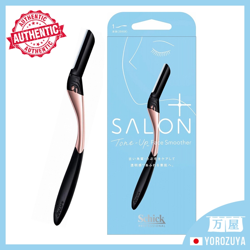 [Direto do JAPÃO] Schick Hydrosilk Salon Plus Tone-Up Suporte para alisador facial com lâminas, aparelho de barbear preto para mulheres Japan Japão