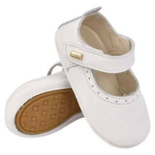 Sapatilha Bebê Menina Sapato Boneca Em Couro Genuíno Macio Clássico Festa em Oferta na Shopee