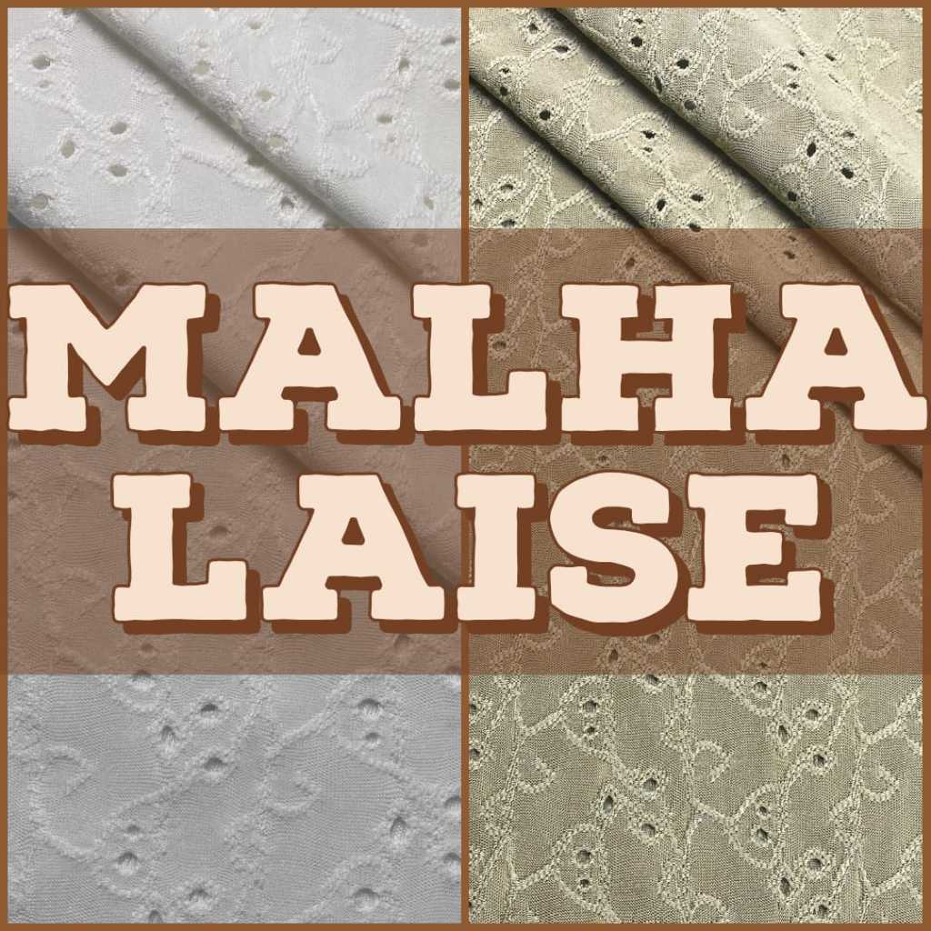 TECIDO MALHA LAISE BRANCO E VARIAS CORES  (1M X 1,50M)