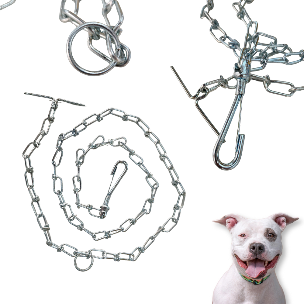Corrente para cachorro reforçada resistente 1,5m em Oferta na Shopee