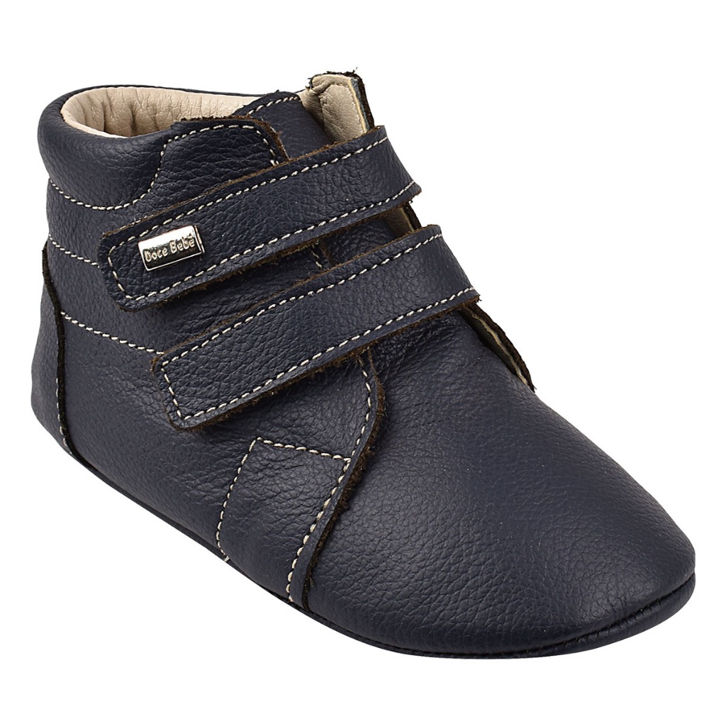Bota Infantil Botinha Menino Em Couro Legítimo Masculino Bebê Macia Leve e Antiderrapante Compre Já