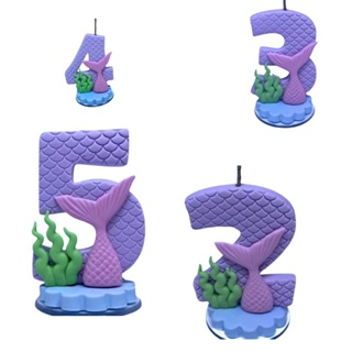 VELA PAVIO MÁGICO ANIVERSÁRIO SEREIA em Oferta na Shopee