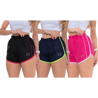 Kit 03 Shorts Feminino - Ótimo Para Academia - Várias Cores em Oferta na Shopee