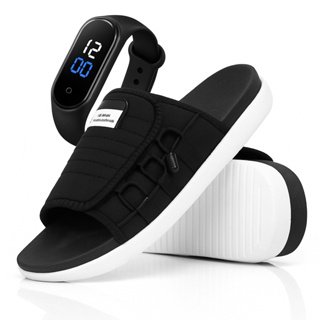 Chinelo Slide Nuvem AS 2.0 Conforto Ergonômico + Relógio - Envio Imediato! em Oferta na Shopee