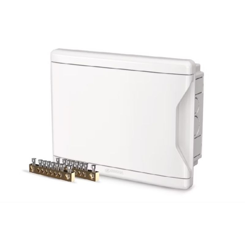 Quadro Distribuição Com Barramento,  Proporciona organização e segurança para fiação, com design moderno
