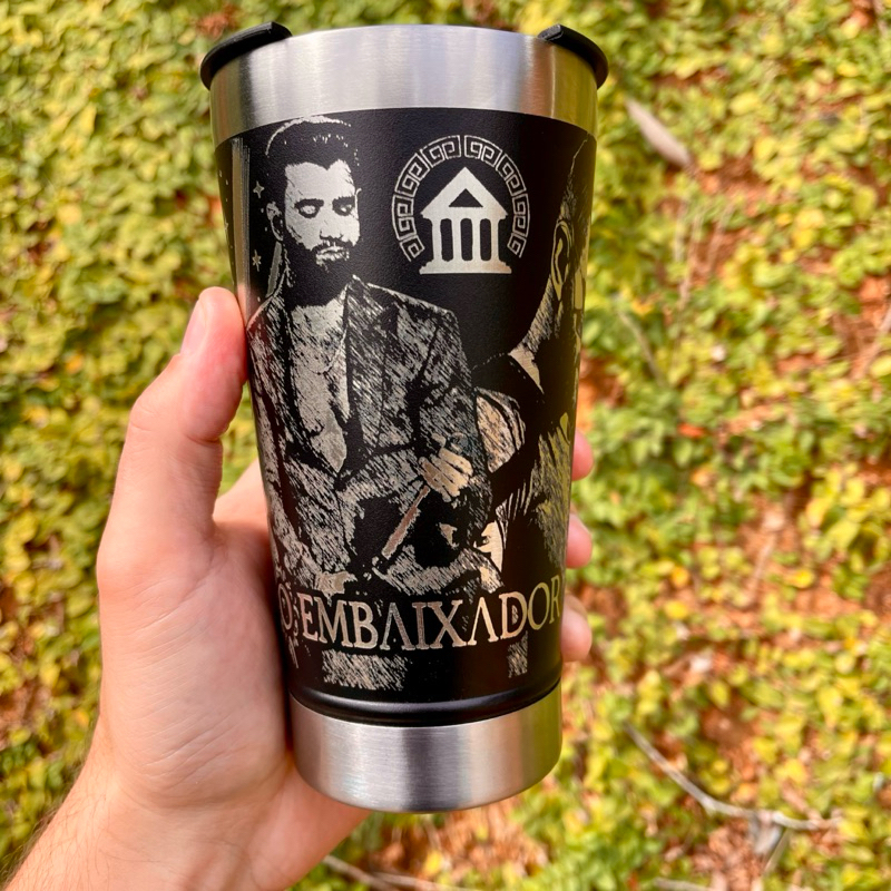 Copo Térmico Personalizado 360° GUSTAVO LIMA  Gravado A Laser em Oferta na Shopee